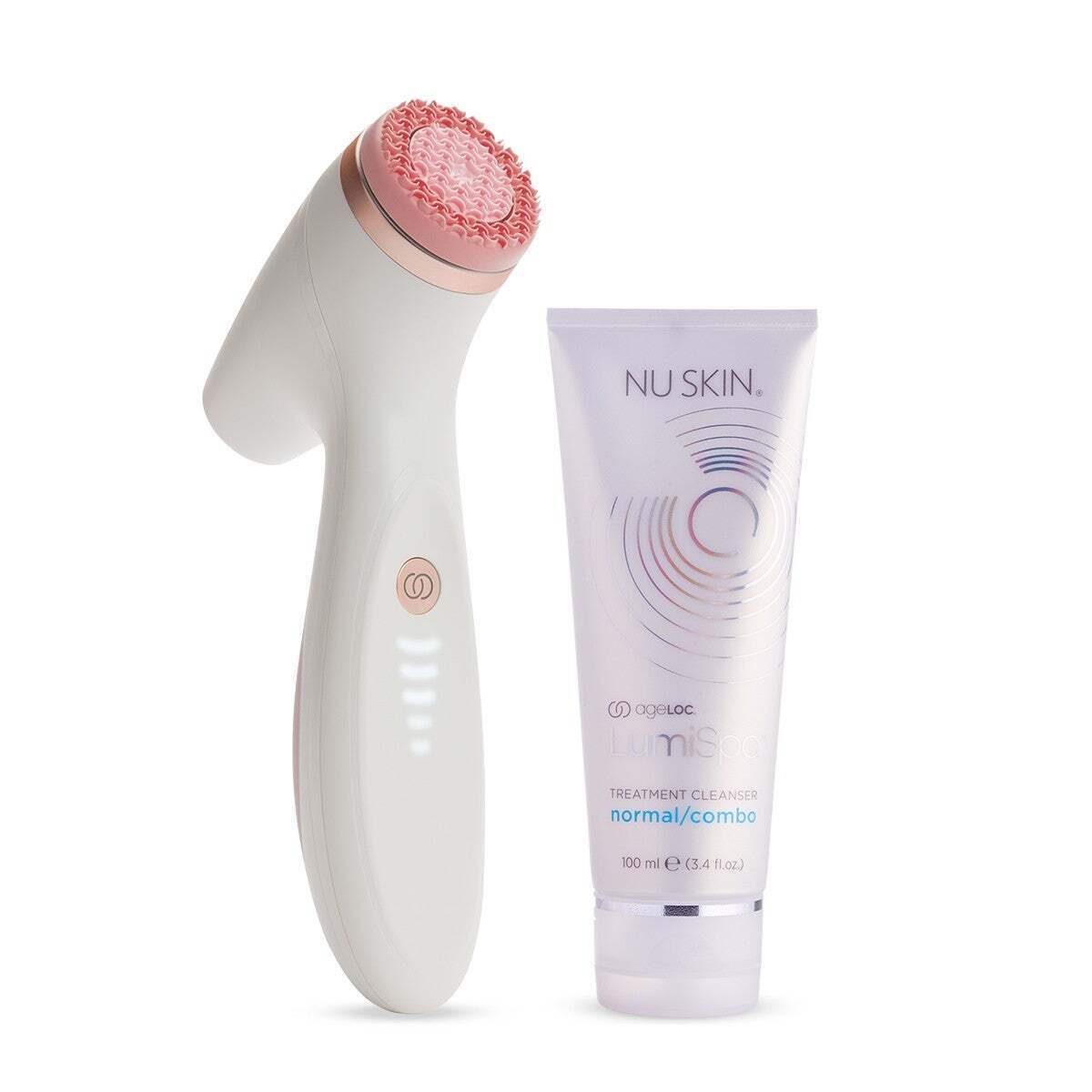 Nu Skin ageLOC LumiSpa iO Rose Gold Normal/Combo Type Cleanser Starter Kit NEW