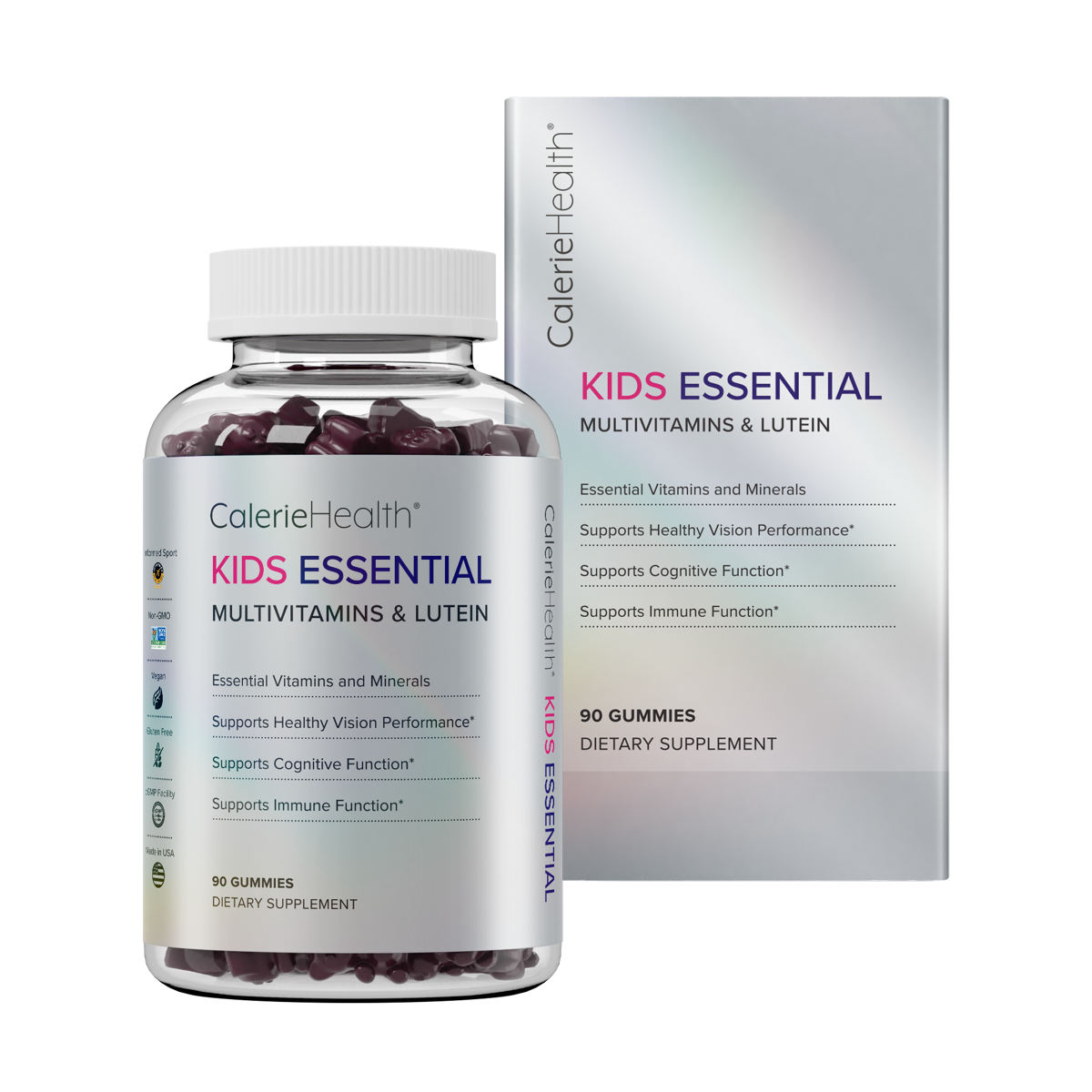Calerie Health Kids Essential Growing Vitamins Minerals Cognitive 90 Gummies NEW