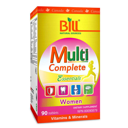 Bill Natural Sources 多种完整必需品女性膳食补充剂 90 件全新