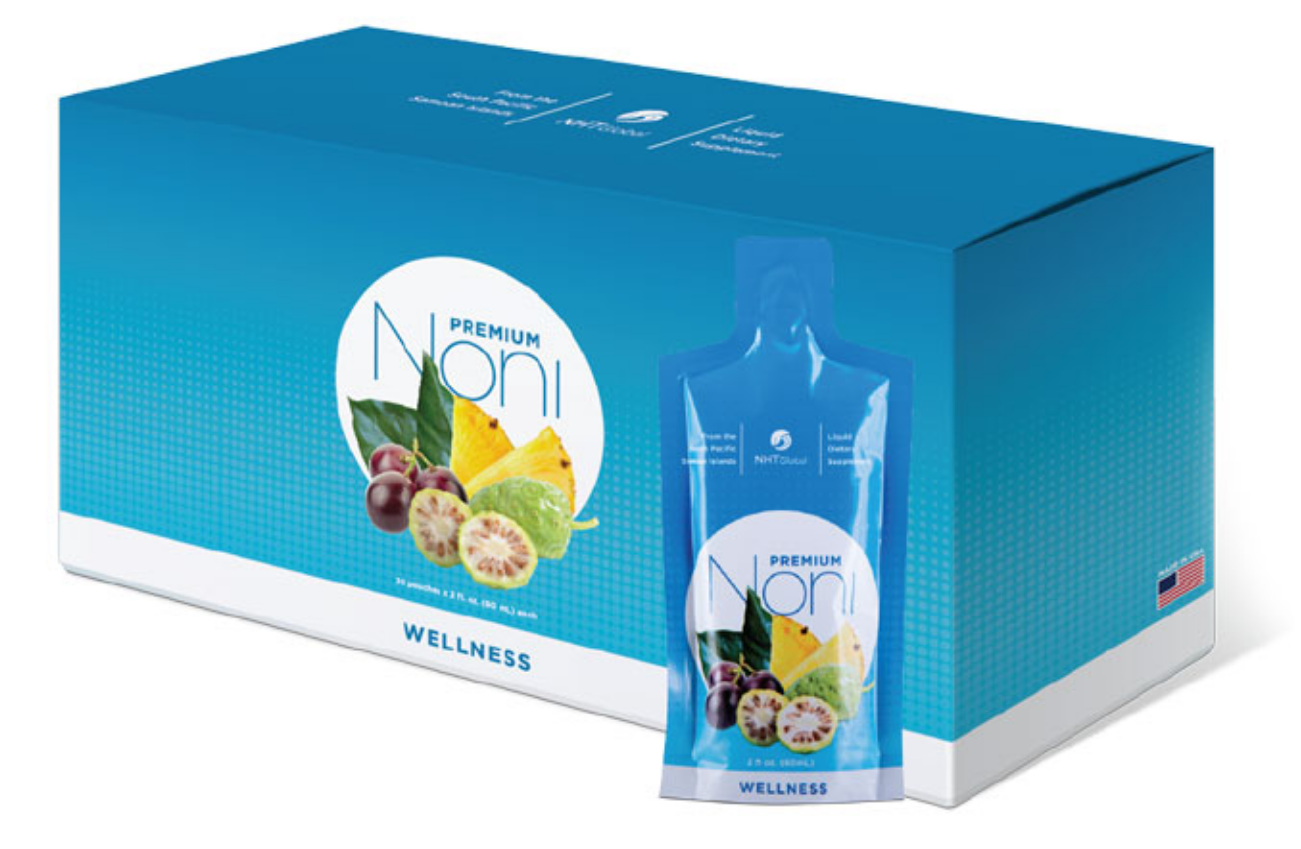 NHT Global 优质诺丽果汁 20 x 2 盎司袋装维生素矿物质免疫新品