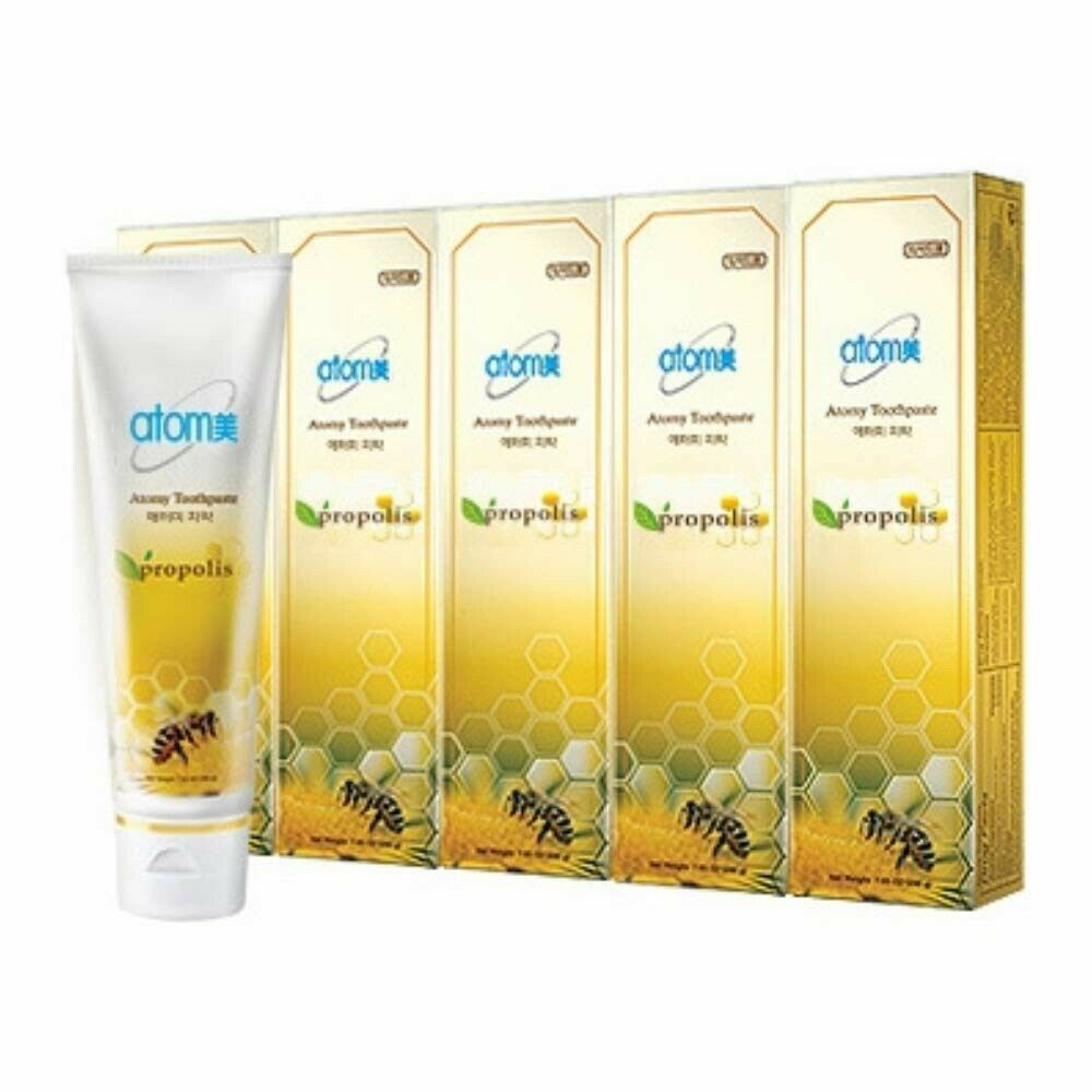 Atomy Bee Propolis Toothpaste Plaque Removal 5x 7oz Tubes Healthy Teeth NEW