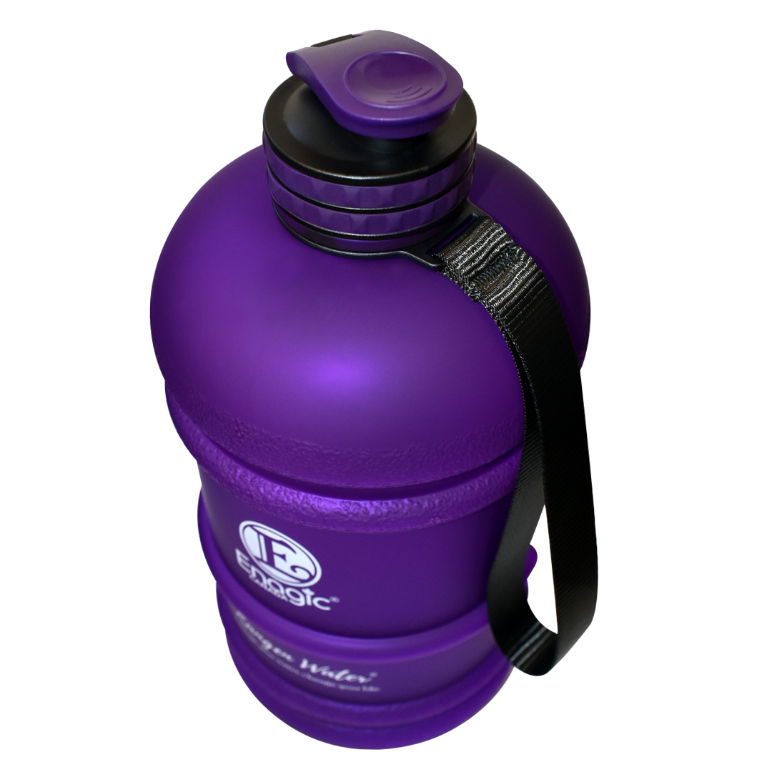 Enagic Kangen Leveluk Sports Water Bottle Half Gallon Silk Screened Purple NEW