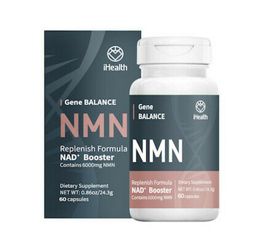 iHealth NMN Gene Balance Replenish Formula NAD+ Cognitive 60 caps 6000mg NUEVO