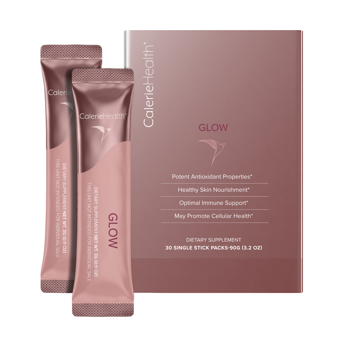 Calerie Health Glow Delicious Beauty Forward Women Natural Wellness 30 pcs NEW