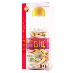 Bill Natural Sources Lamb Placenta Facial Moisturizer w/ Vit E 200 Gelcaps NEW