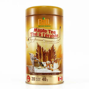Bill Natural Sources 枫茶补水增强免疫力 罐装 20 茶包 全新