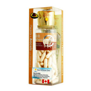 Bill Natural Sources Facial Oil Placenta Protein w/ Avocado Vit E 90 Gelcaps NEW