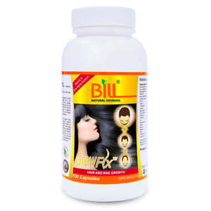 Bill Natural Sources GrowFLX Blood Flow Scalp Texture Cholesterol 100 Caps NEW