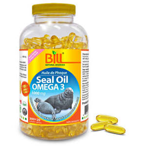 Bill Natural Sources 海豹油 Omega 3 高级健康 1000 毫克 320 粒软胶囊 全新