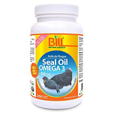 Bill Natural Sources 海豹油 Omega 3 营养高级 500 毫克 200 粒软胶囊 全新