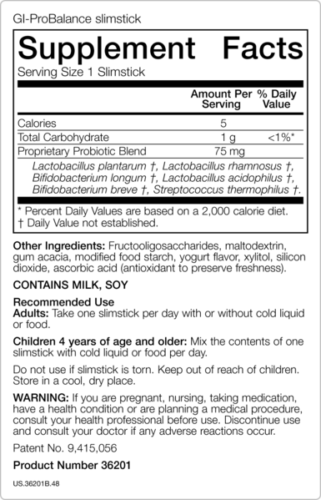 Mannatech GI-ProBalance Digestive Probiotics 30 Slimsticks 1.5g ea NEW