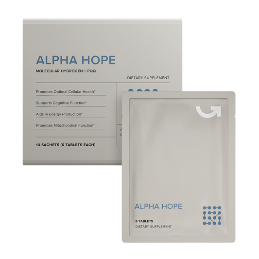 2 Packs Calerie Health Alpha Hope Molecular Hydrogen PQQ 20 Sachets 6 Tablets ea NEW (Copy)