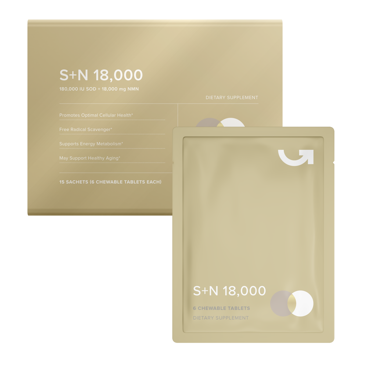 Calerie S+N 18000 Promotes Optimal Cellular Health IU SOD 15 Sachets NEW