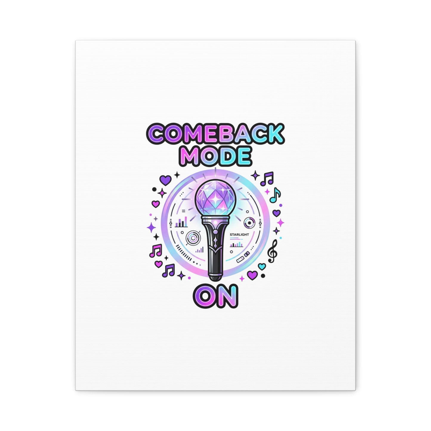Comeback Mode On Canvas, K-pop Fan Art | Lightstick, Purple Era