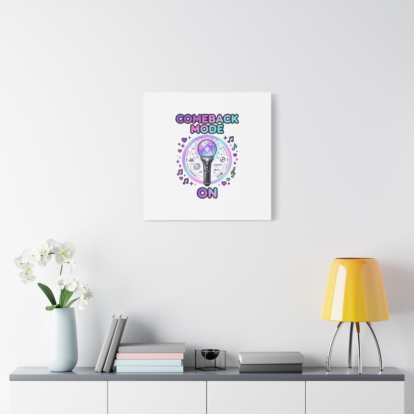 Comeback Mode On Canvas, K-pop Fan Art | Lightstick, Purple Era