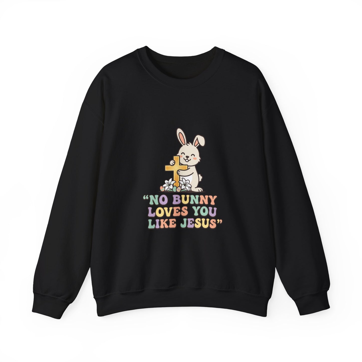 No Bunny Loves You Like Jesus Sweatshirt | Easter Christian, Pastel Retro