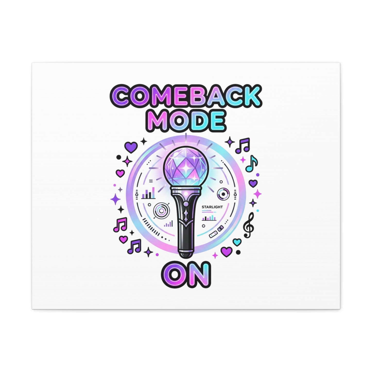 Comeback Mode On Canvas, K-pop Fan Art | Lightstick, Purple Era