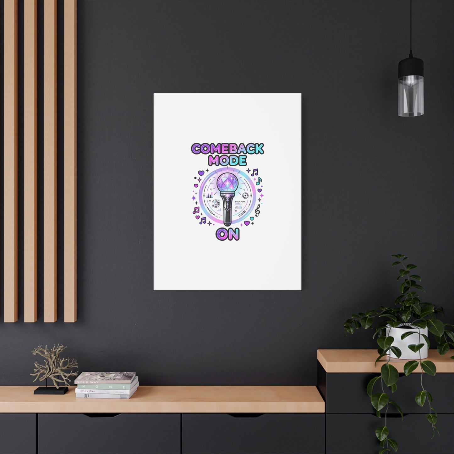 Comeback Mode On Canvas, K-pop Fan Art | Lightstick, Purple Era