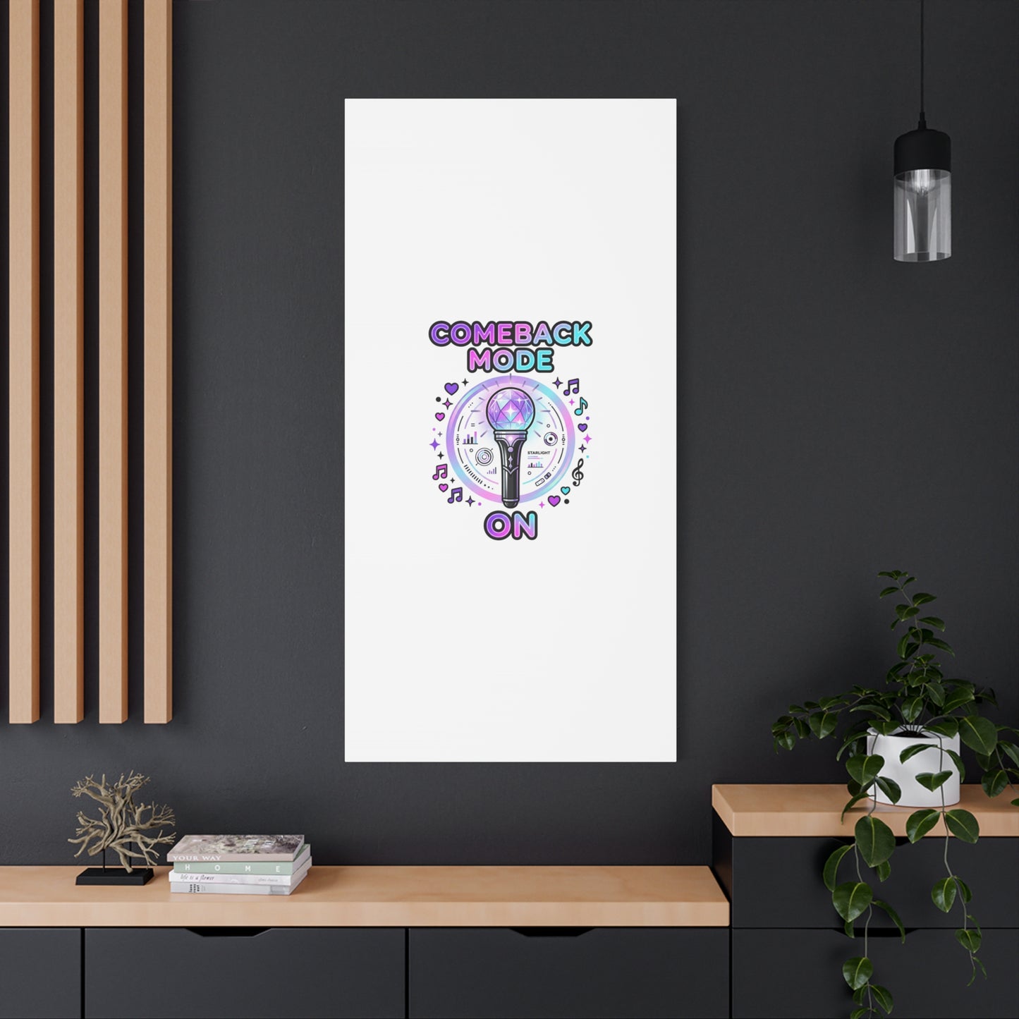 Comeback Mode On Canvas, K-pop Fan Art | Lightstick, Purple Era