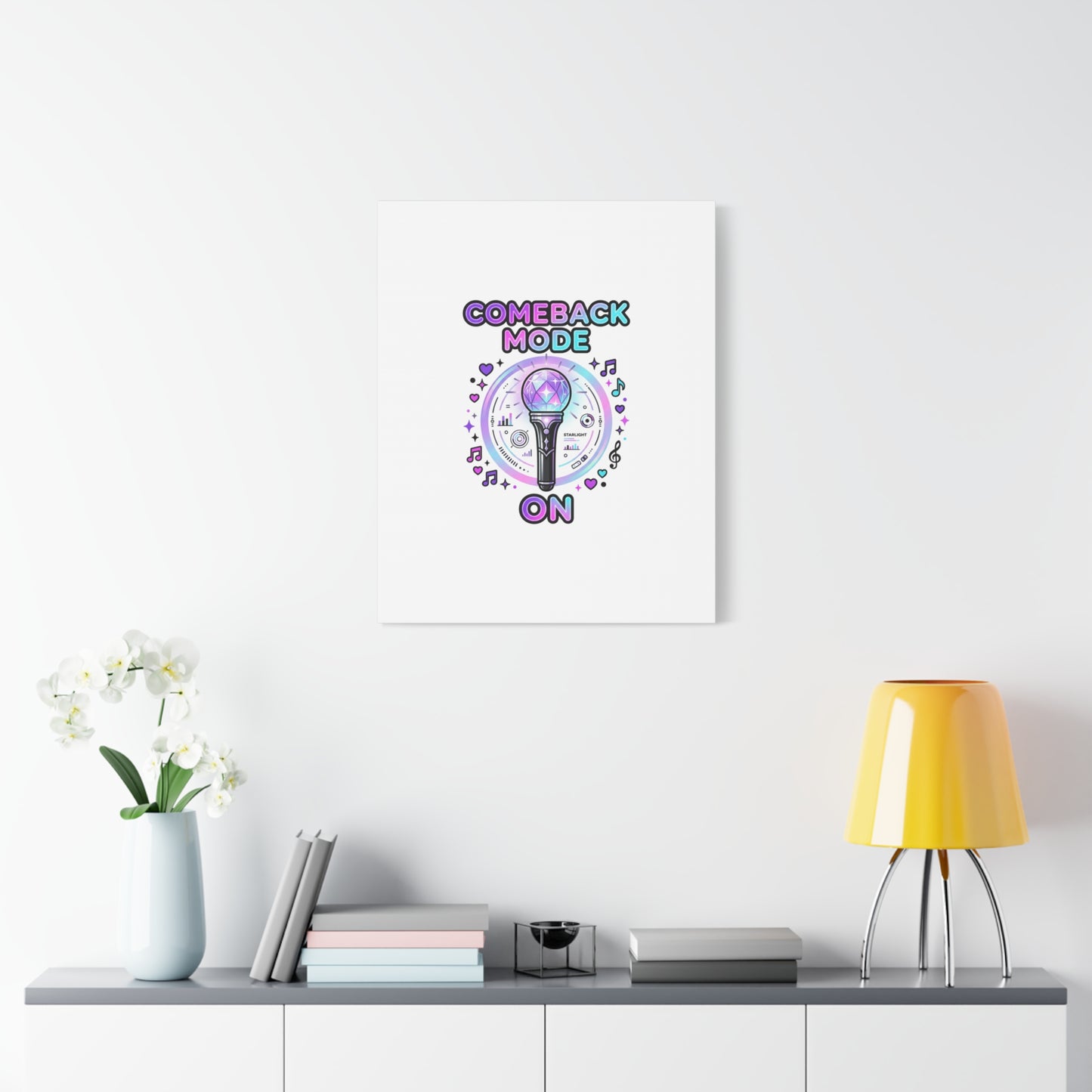 Comeback Mode On Canvas, K-pop Fan Art | Lightstick, Purple Era