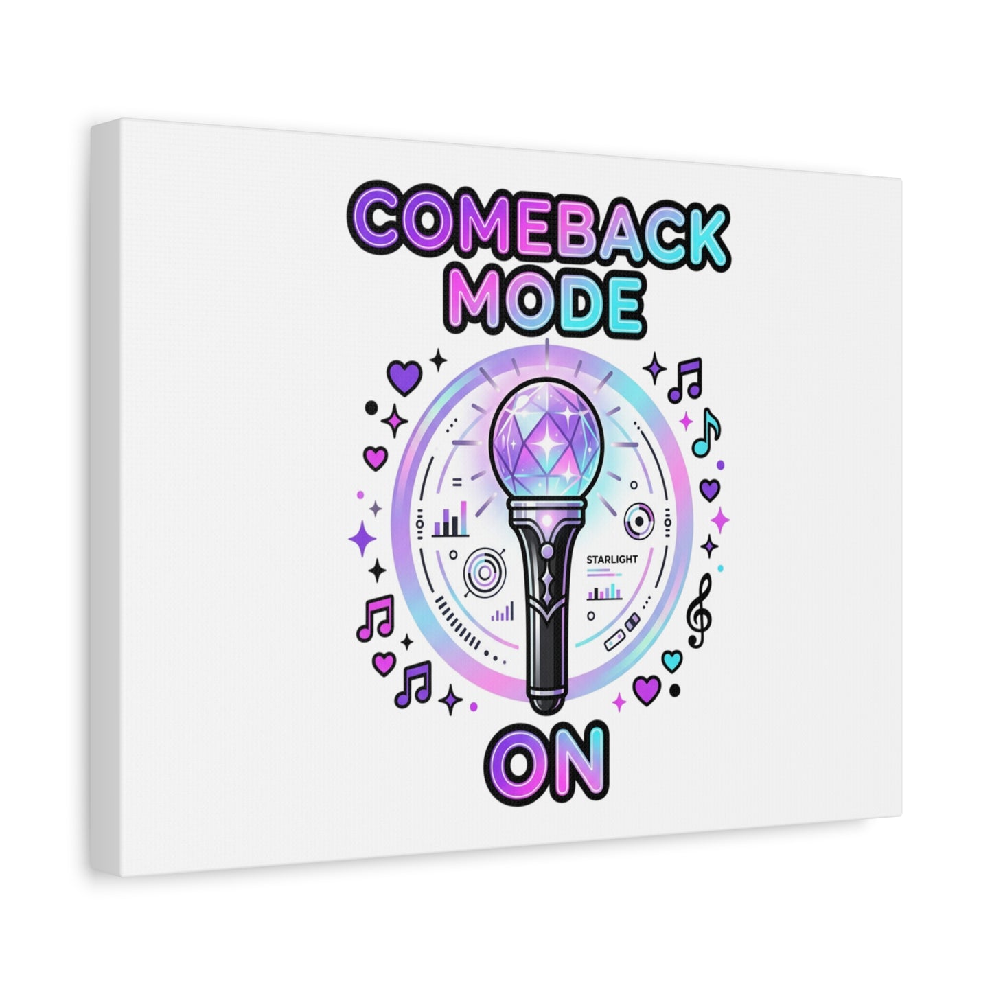 Comeback Mode On Canvas, K-pop Fan Art | Lightstick, Purple Era