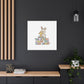 No Bunny Loves You Like Jesus Canvas | Easter Christian, Pastel Retro