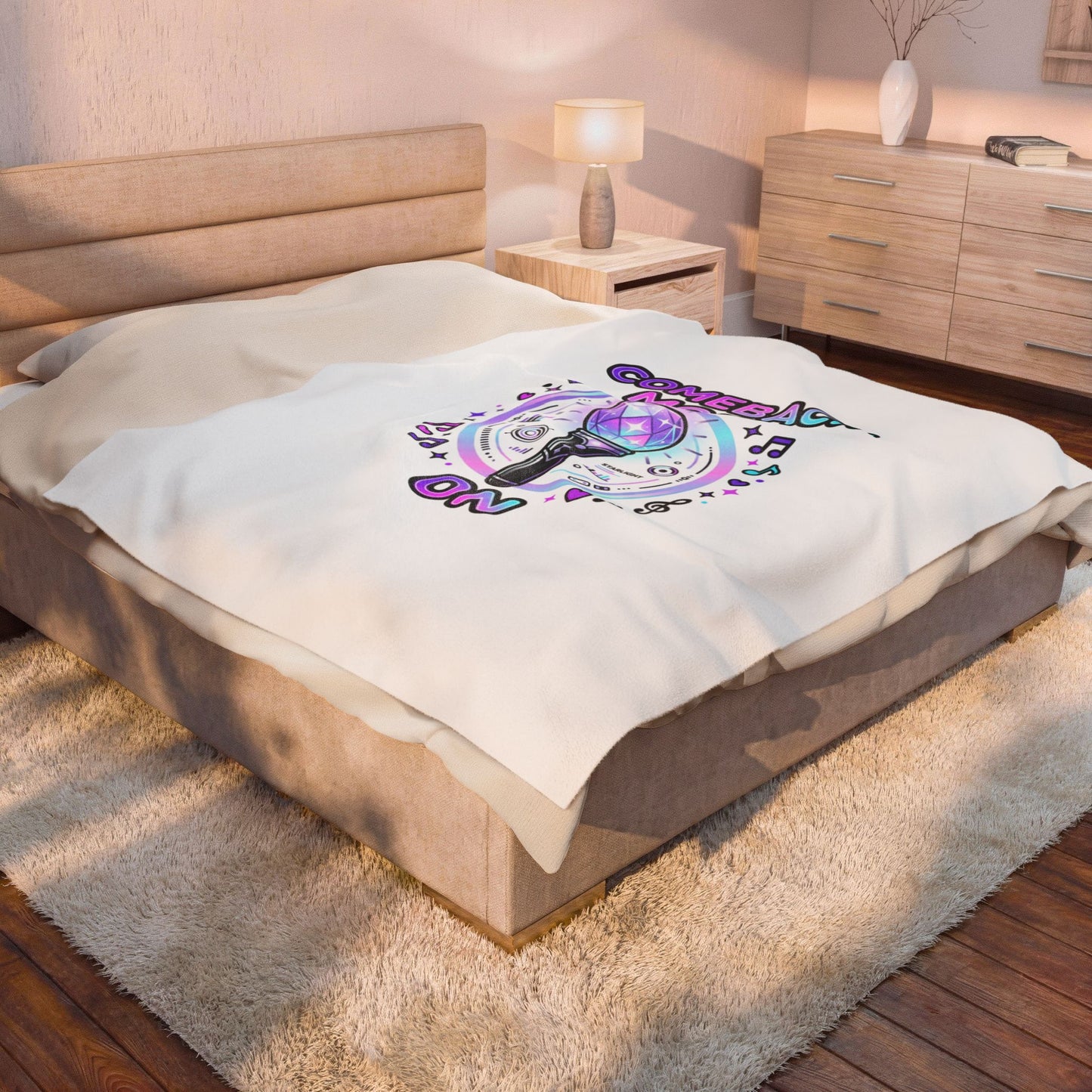 Comeback Mode Lightstick Blanket | K-pop comeback, stan purple era