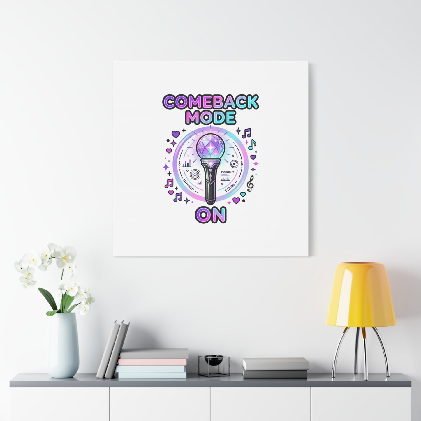 Comeback Mode On Canvas, K-pop Fan Art | Lightstick, Purple Era