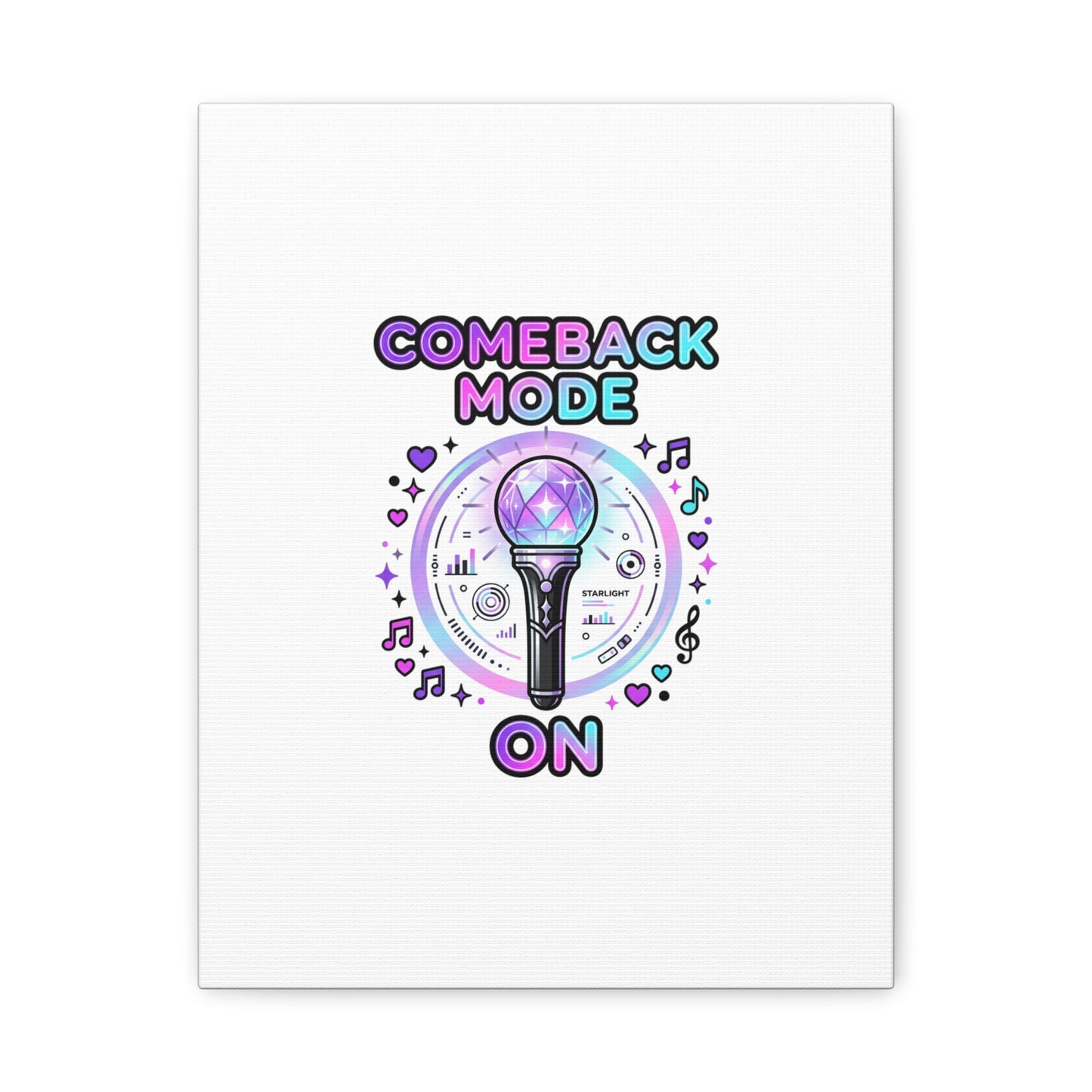 Comeback Mode On Canvas, K-pop Fan Art | Lightstick, Purple Era