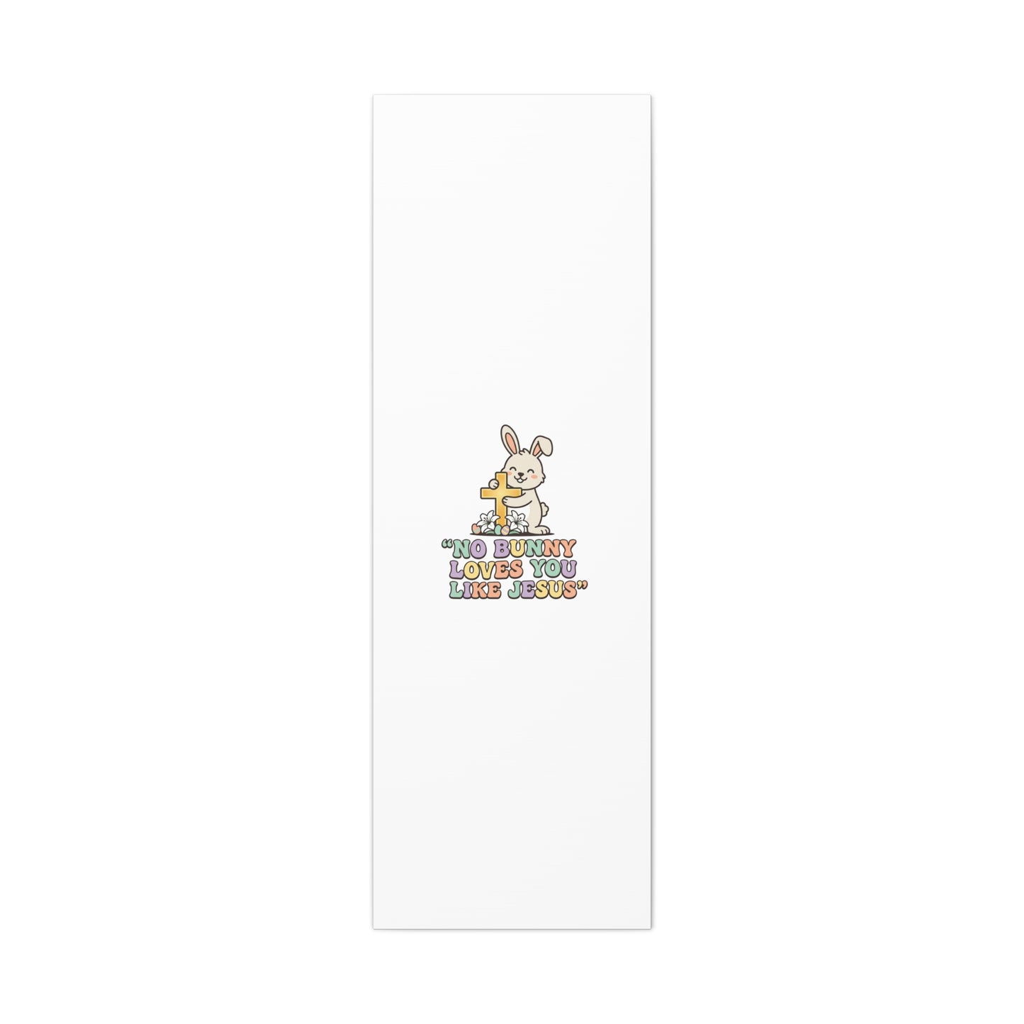 No Bunny Loves You Like Jesus Canvas | Easter Christian, Pastel Retro