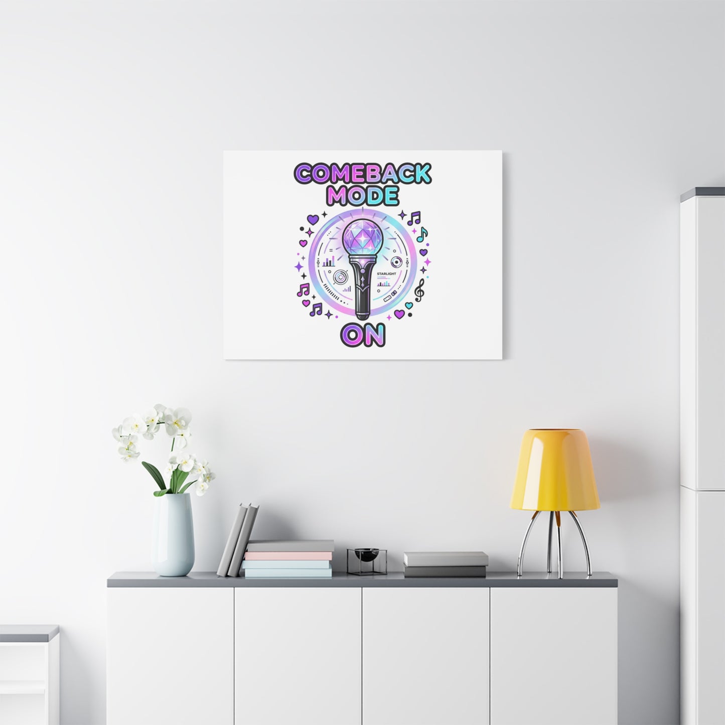 Comeback Mode On Canvas, K-pop Fan Art | Lightstick, Purple Era