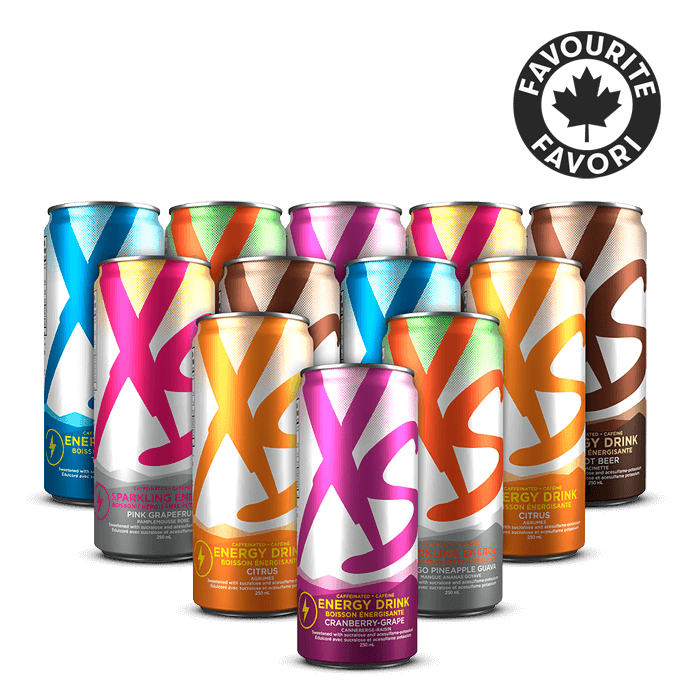 Amway XS™ Energy Drink – Variety Case 12 Cans NEW