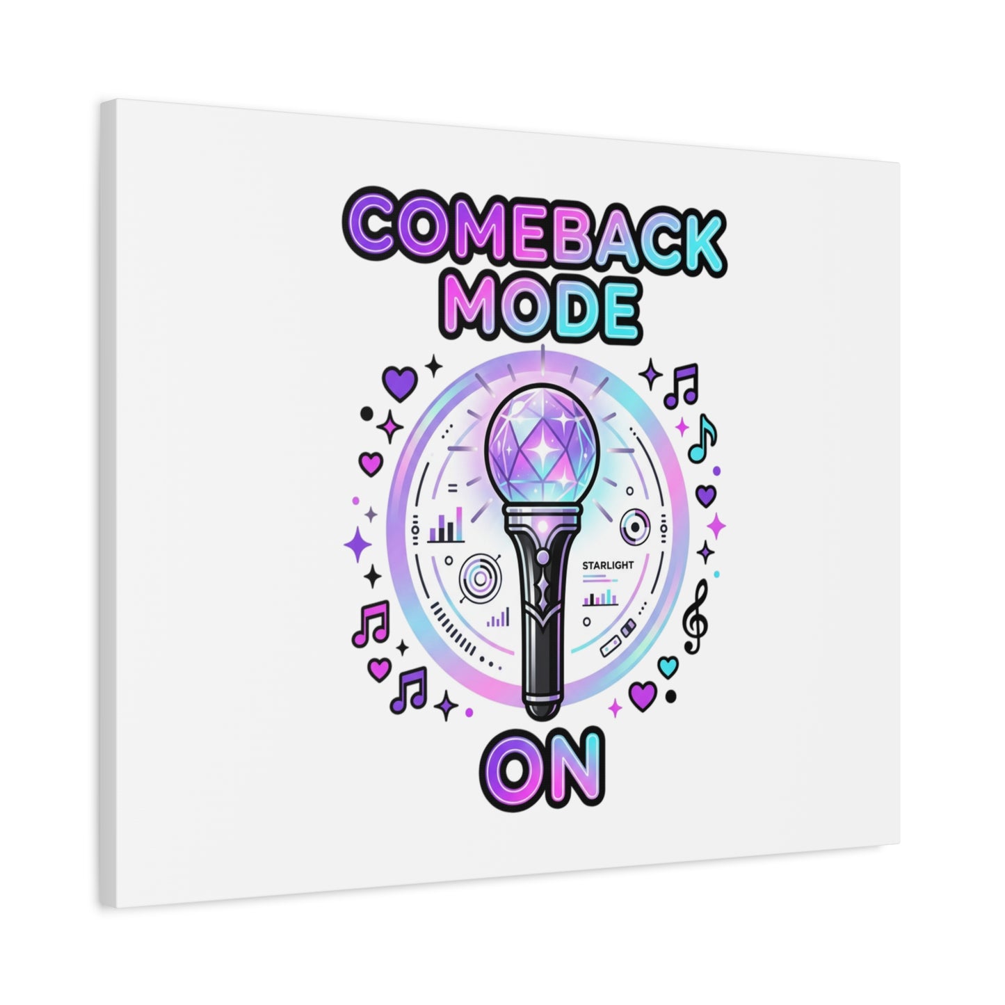 Comeback Mode On Canvas, K-pop Fan Art | Lightstick, Purple Era