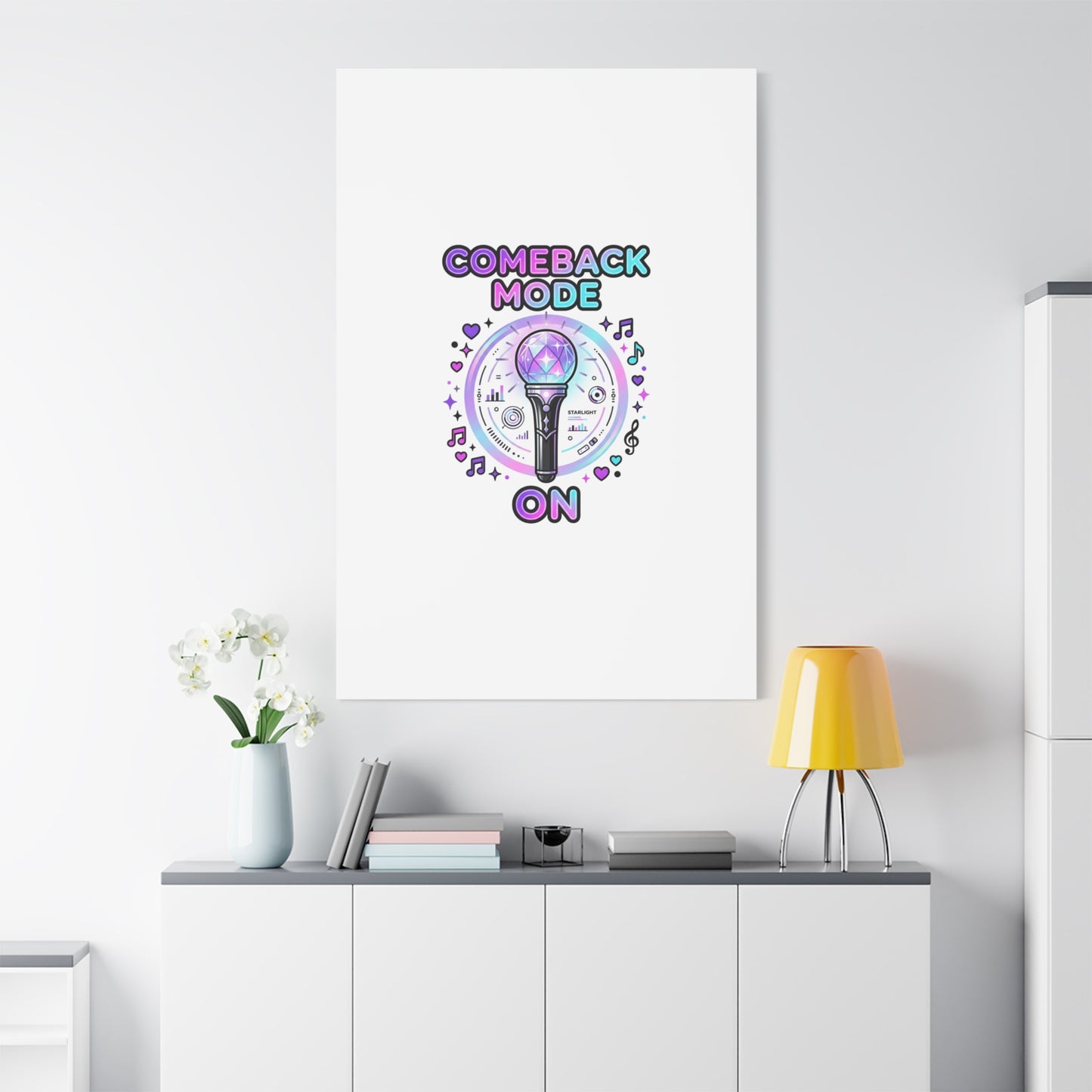 Comeback Mode On Canvas, K-pop Fan Art | Lightstick, Purple Era
