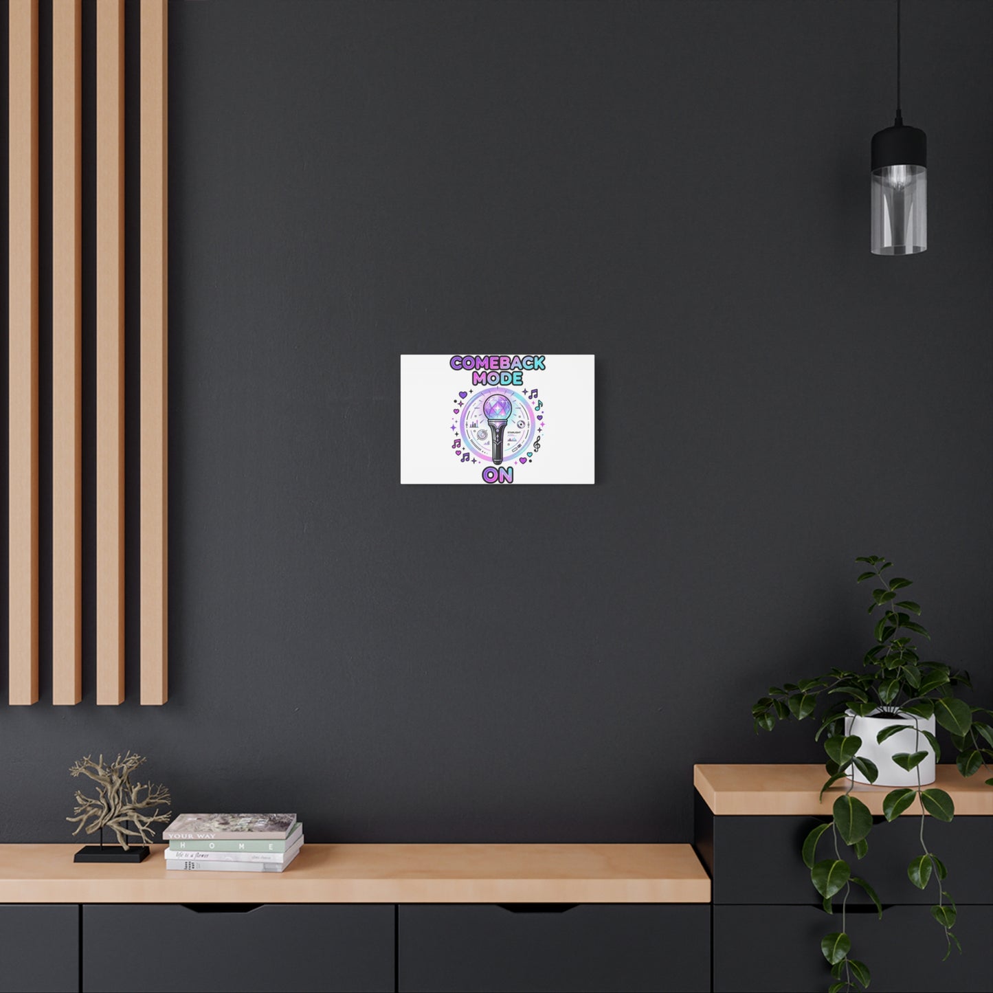 Comeback Mode On Canvas, K-pop Fan Art | Lightstick, Purple Era