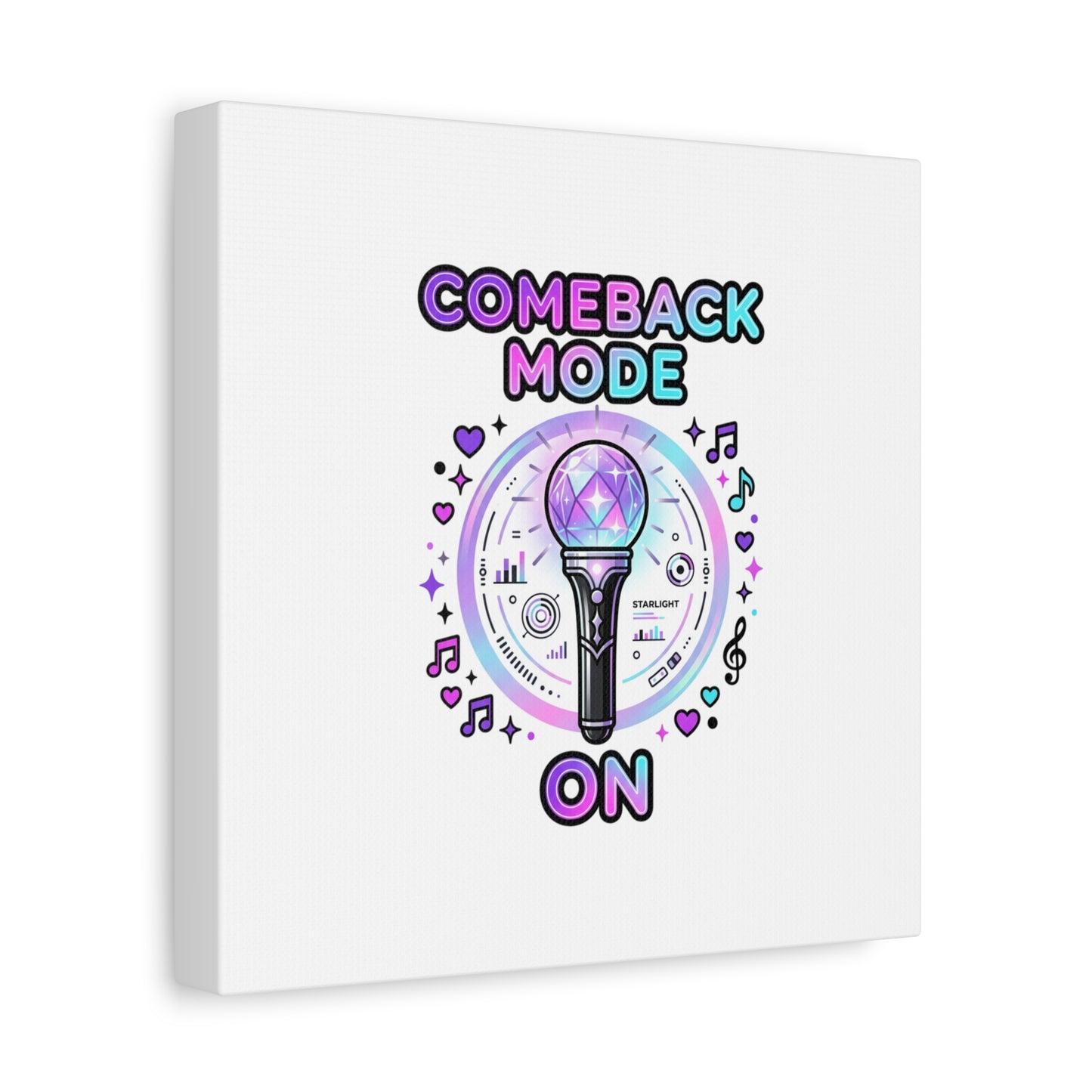 Comeback Mode On Canvas, K-pop Fan Art | Lightstick, Purple Era
