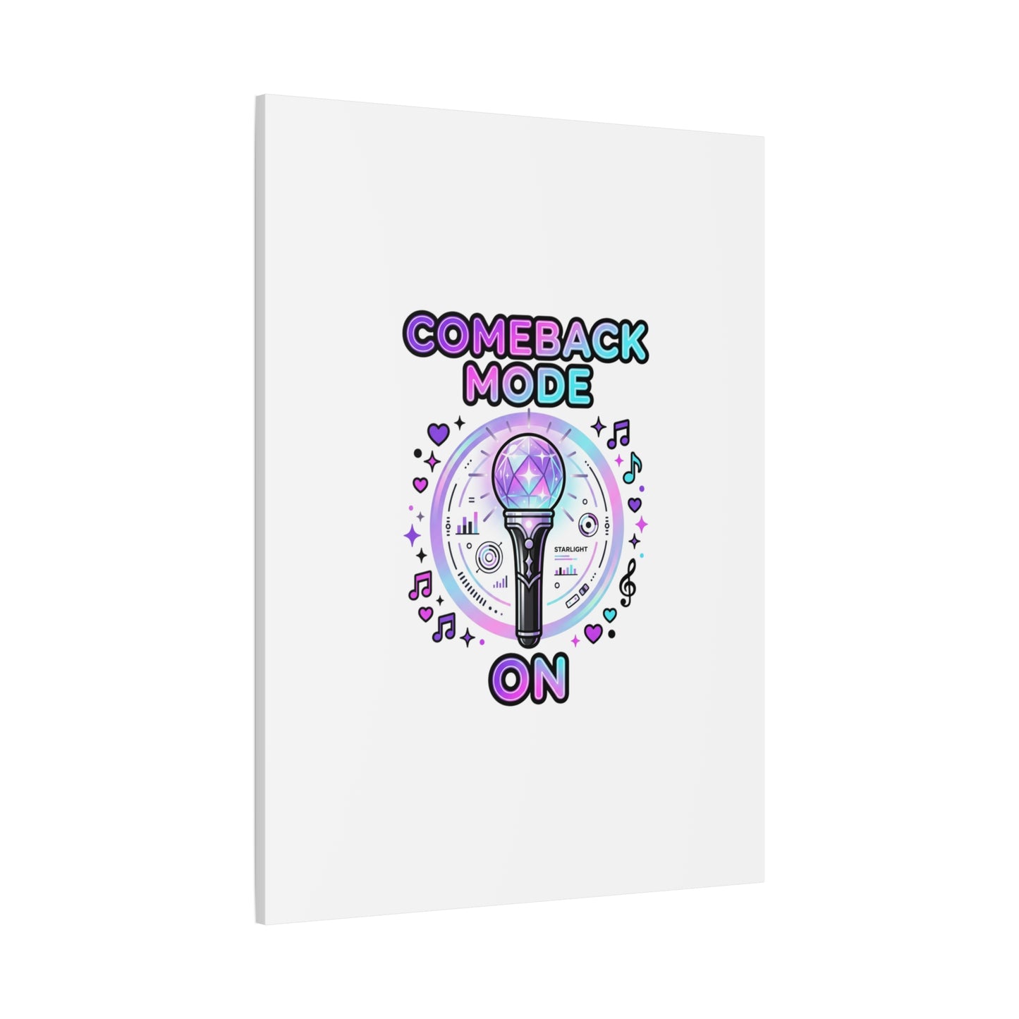 Comeback Mode On Canvas, K-pop Fan Art | Lightstick, Purple Era