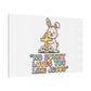 No Bunny Loves You Like Jesus Canvas | Easter Christian, Pastel Retro