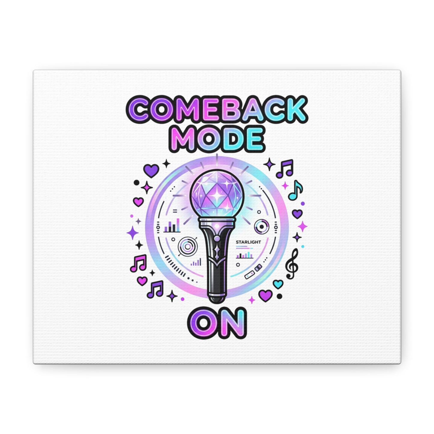 Comeback Mode On Canvas, K-pop Fan Art | Lightstick, Purple Era