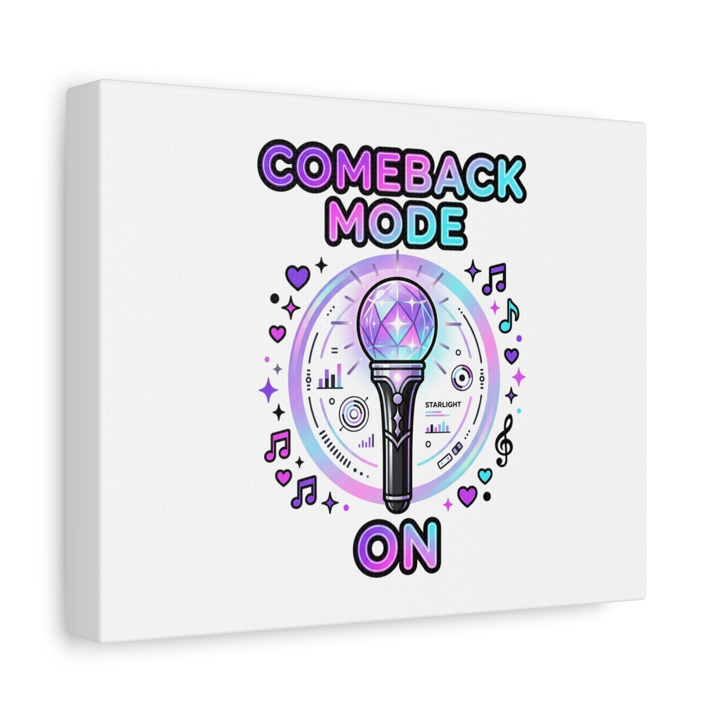 Comeback Mode On Canvas, K-pop Fan Art | Lightstick, Purple Era