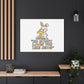 No Bunny Loves You Like Jesus Canvas | Easter Christian, Pastel Retro