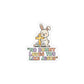 No Bunny Loves You Like Jesus Kiss-Cut Stickers | Easter Christian, Pastel Retro