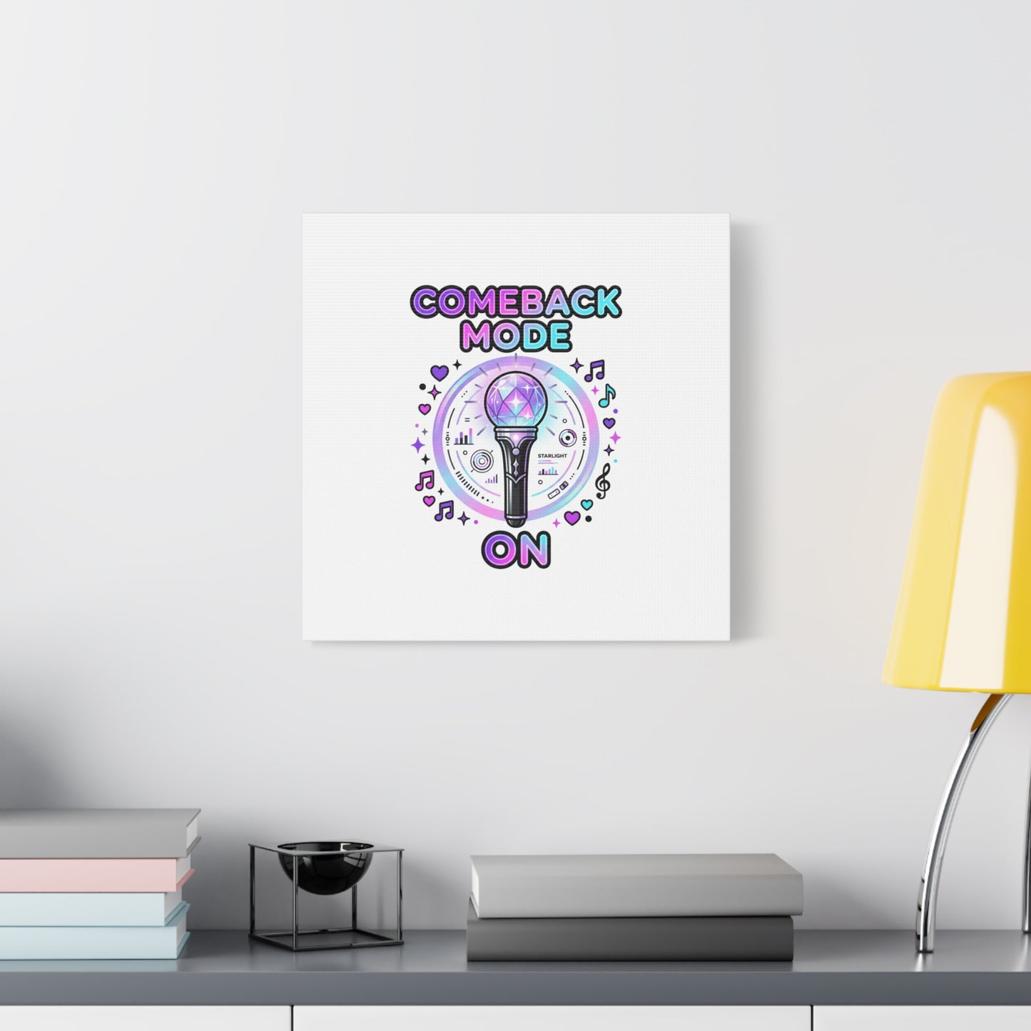 Comeback Mode On Canvas, K-pop Fan Art | Lightstick, Purple Era