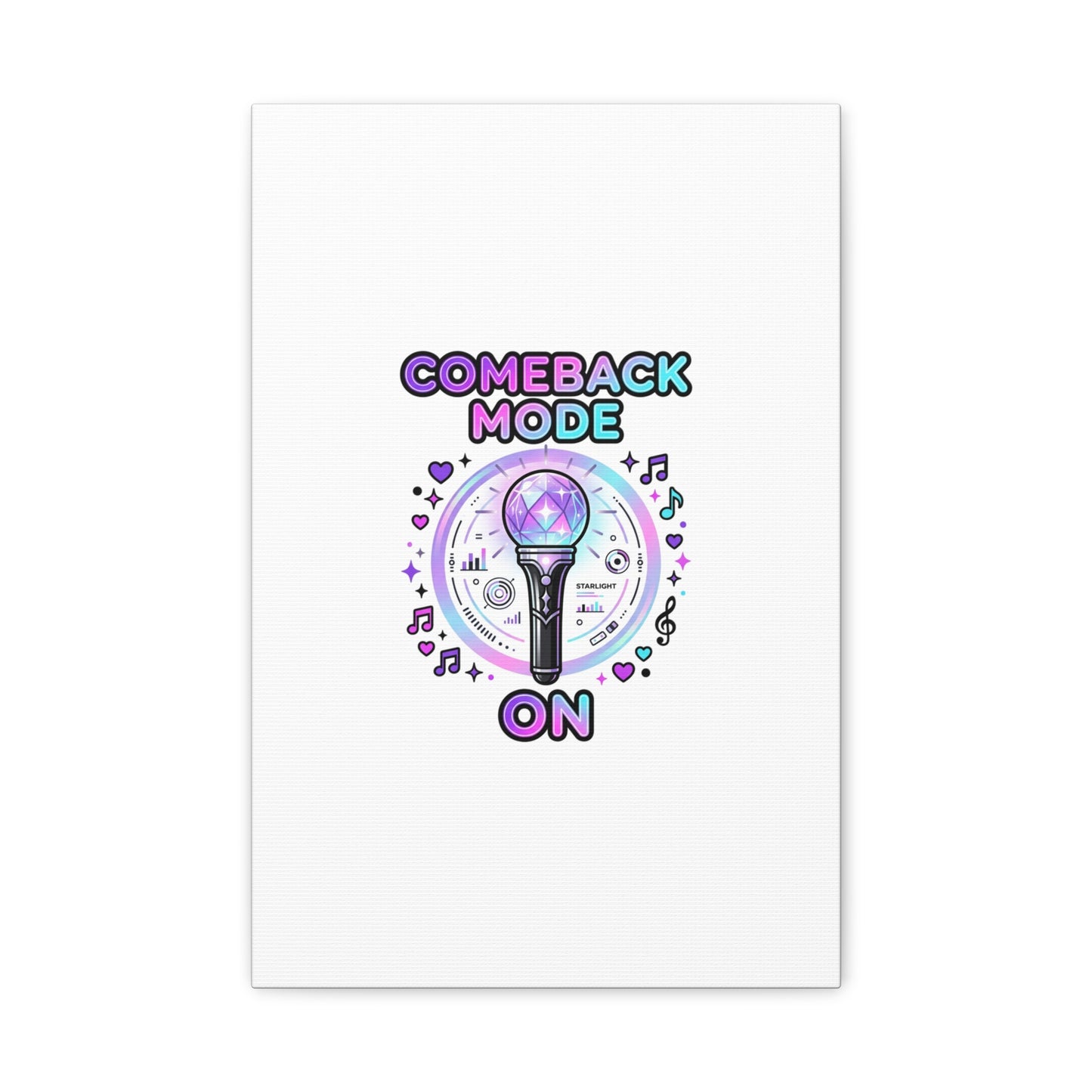 Comeback Mode On Canvas, K-pop Fan Art | Lightstick, Purple Era