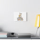 No Bunny Loves You Like Jesus Canvas | Easter Christian, Pastel Retro