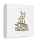 No Bunny Loves You Like Jesus Canvas | Easter Christian, Pastel Retro