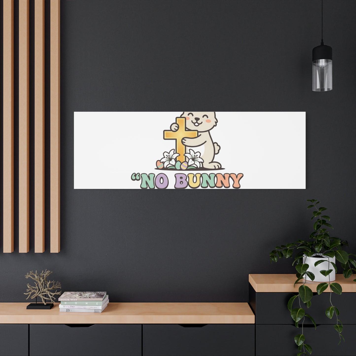 No Bunny Loves You Like Jesus Canvas | Easter Christian, Pastel Retro