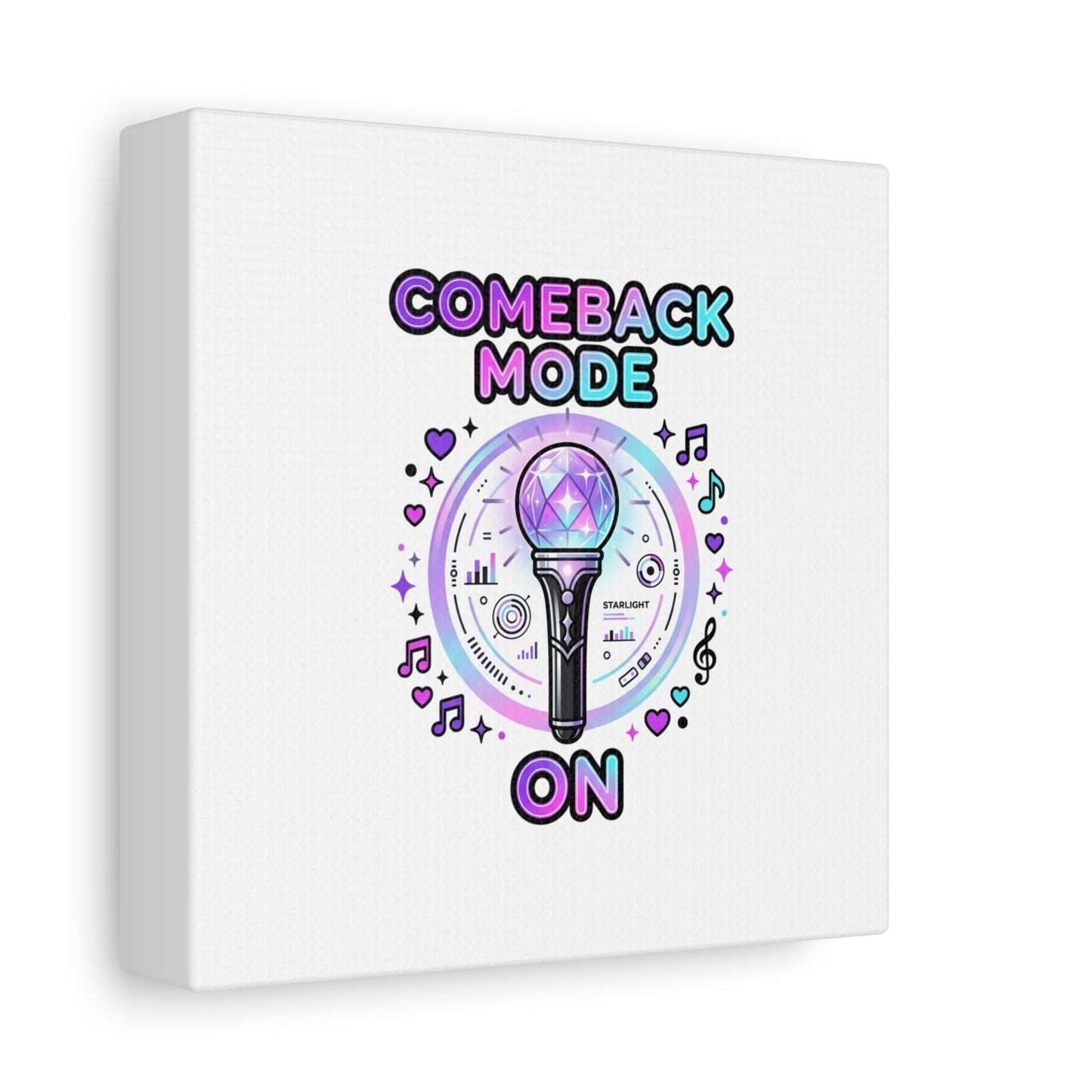 Comeback Mode On Canvas, K-pop Fan Art | Lightstick, Purple Era