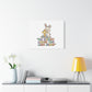 No Bunny Loves You Like Jesus Canvas | Easter Christian, Pastel Retro