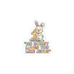 No Bunny Loves You Like Jesus Kiss-Cut Stickers | Easter Christian, Pastel Retro
